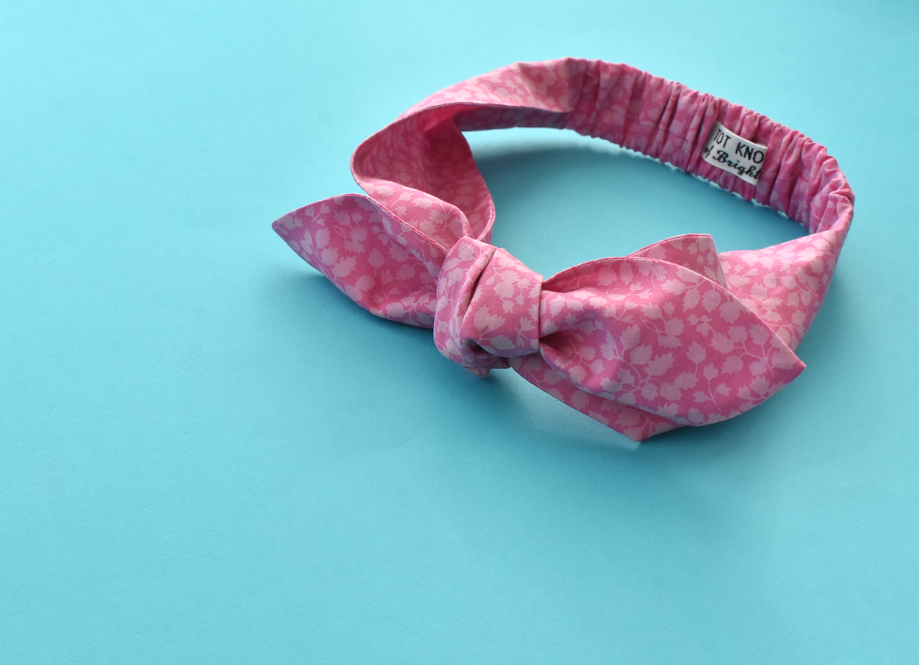 Ladies Knot hairband - Liberty of London Glenjade Pink