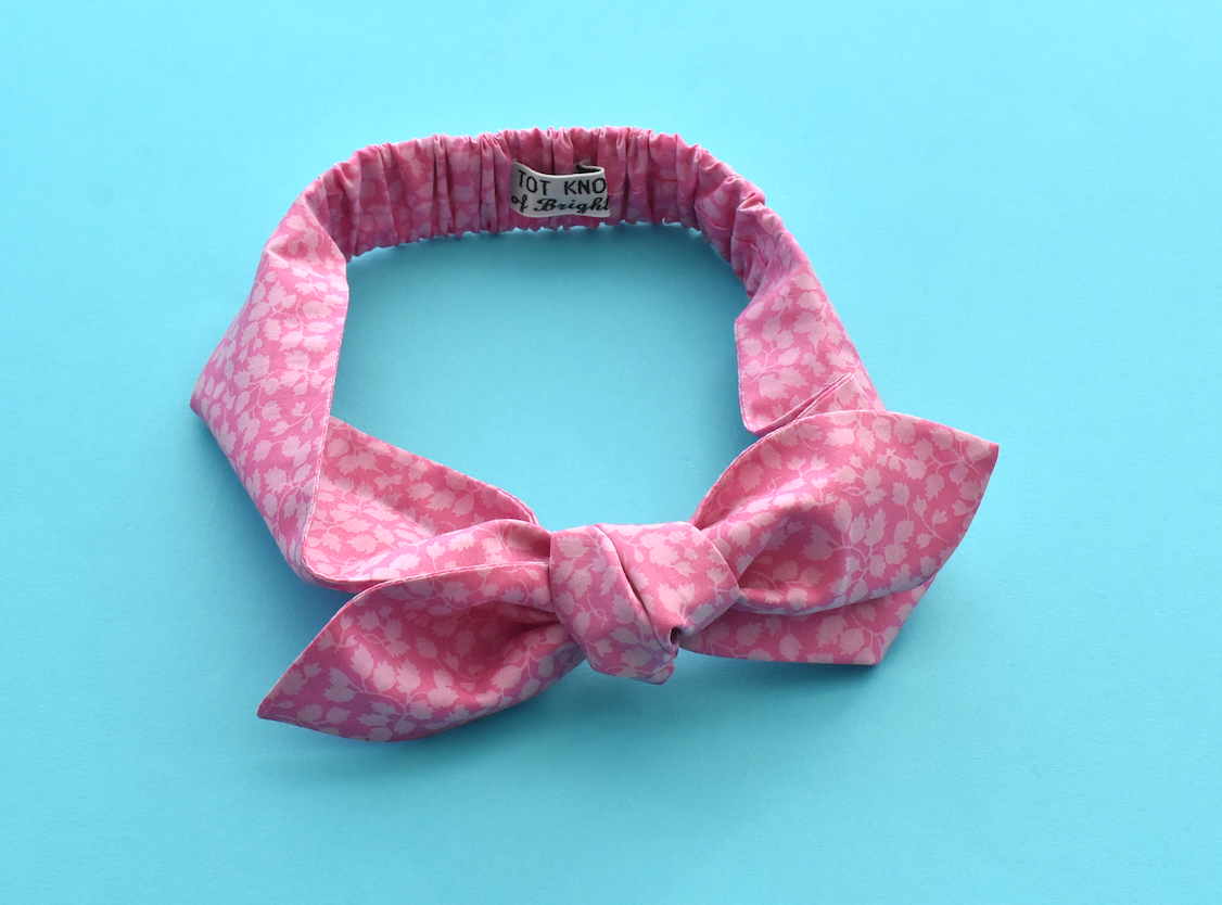 Ladies Knot hairband - Liberty of London Glenjade Pink