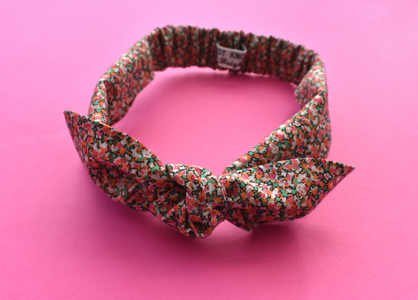 Ladies Knot hairband - Liberty of London Pink Ditsy