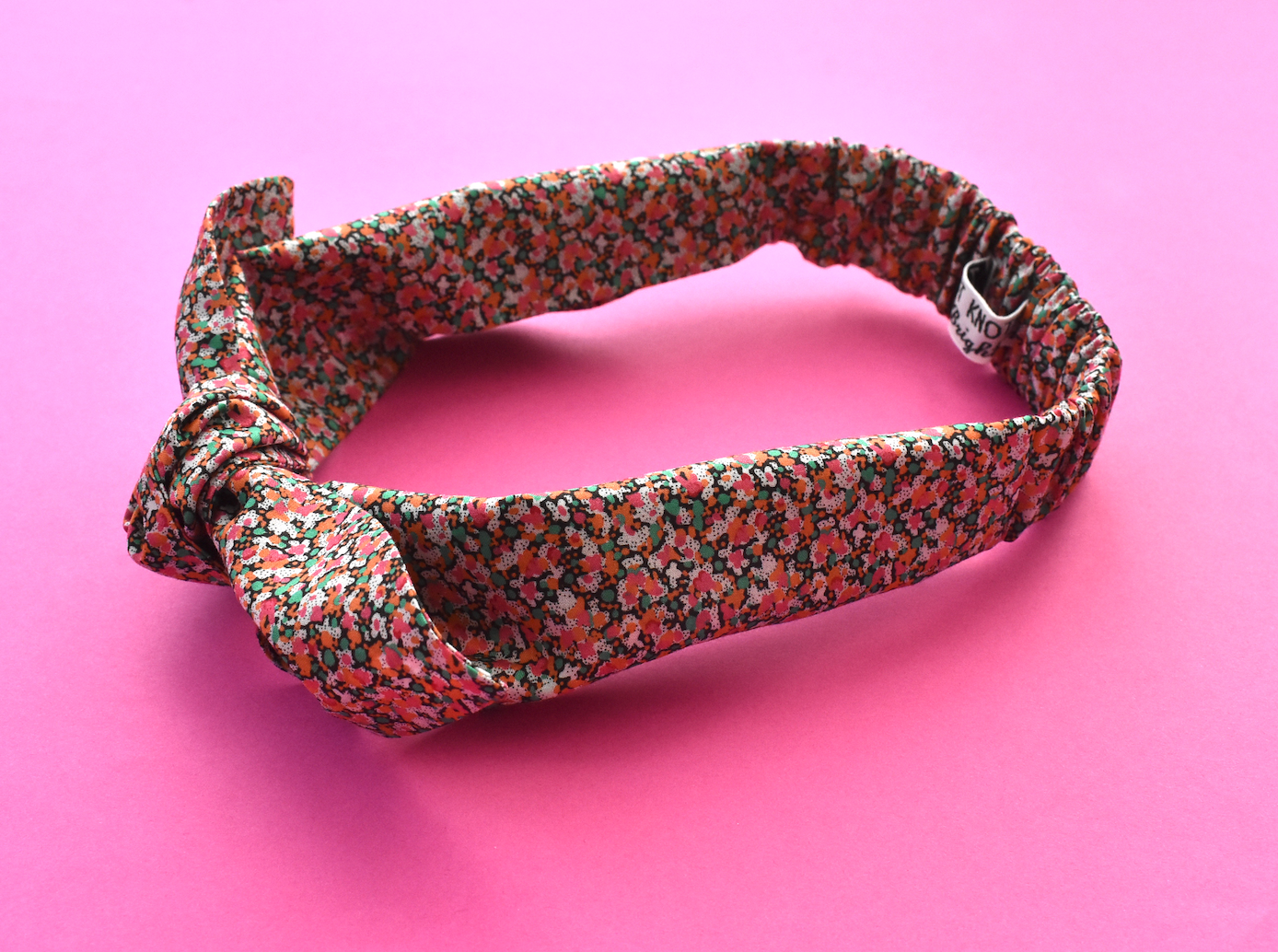Ladies Knot hairband - Liberty of London Pink Ditsy