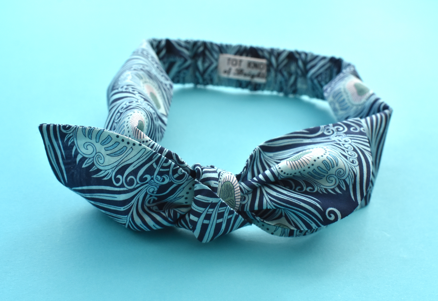 Ladies Knot hairband - Liberty of London Caesar Peacock Feather