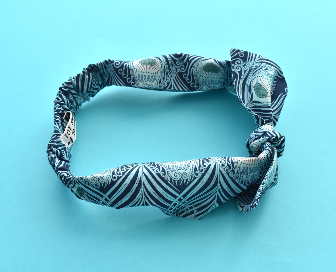 Ladies Knot hairband - Liberty of London Caesar Peacock Feather