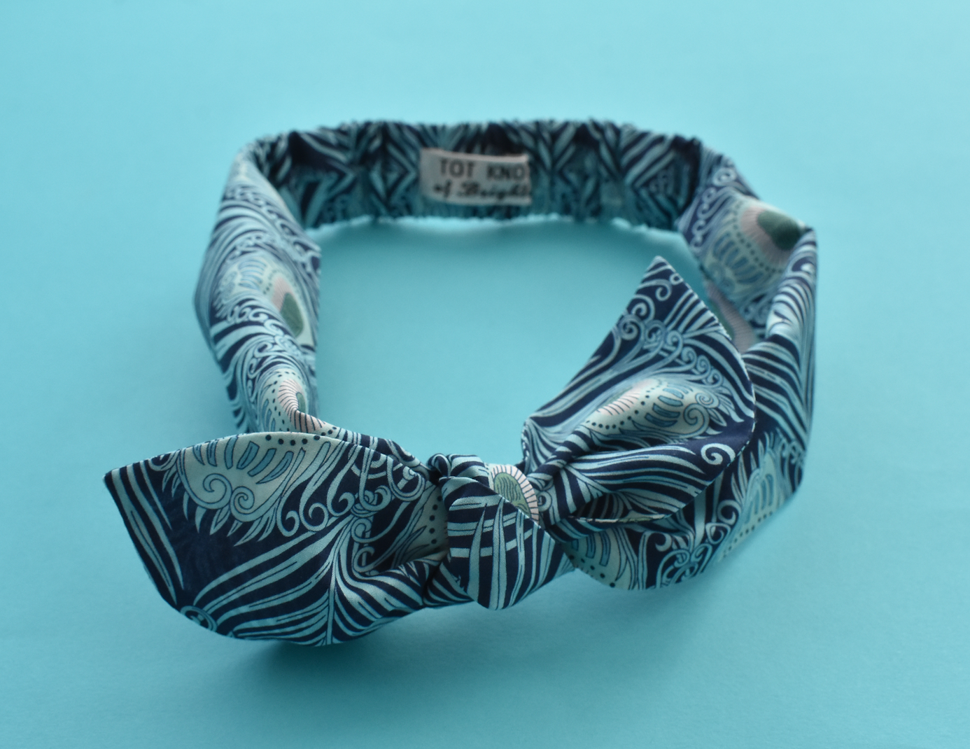 Ladies Knot hairband - Liberty of London Caesar Peacock Feather