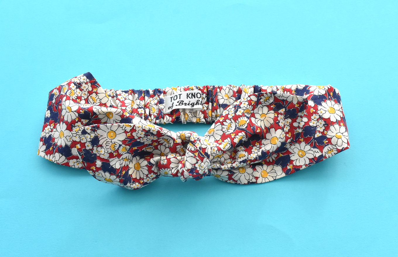 Ladies Knot hairband - Vintage Liberty of London Daisy
