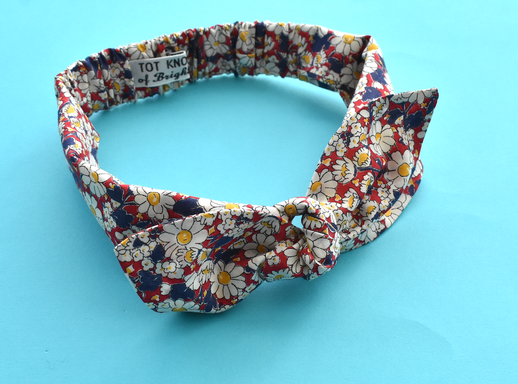Ladies Knot hairband - Vintage Liberty of London Daisy