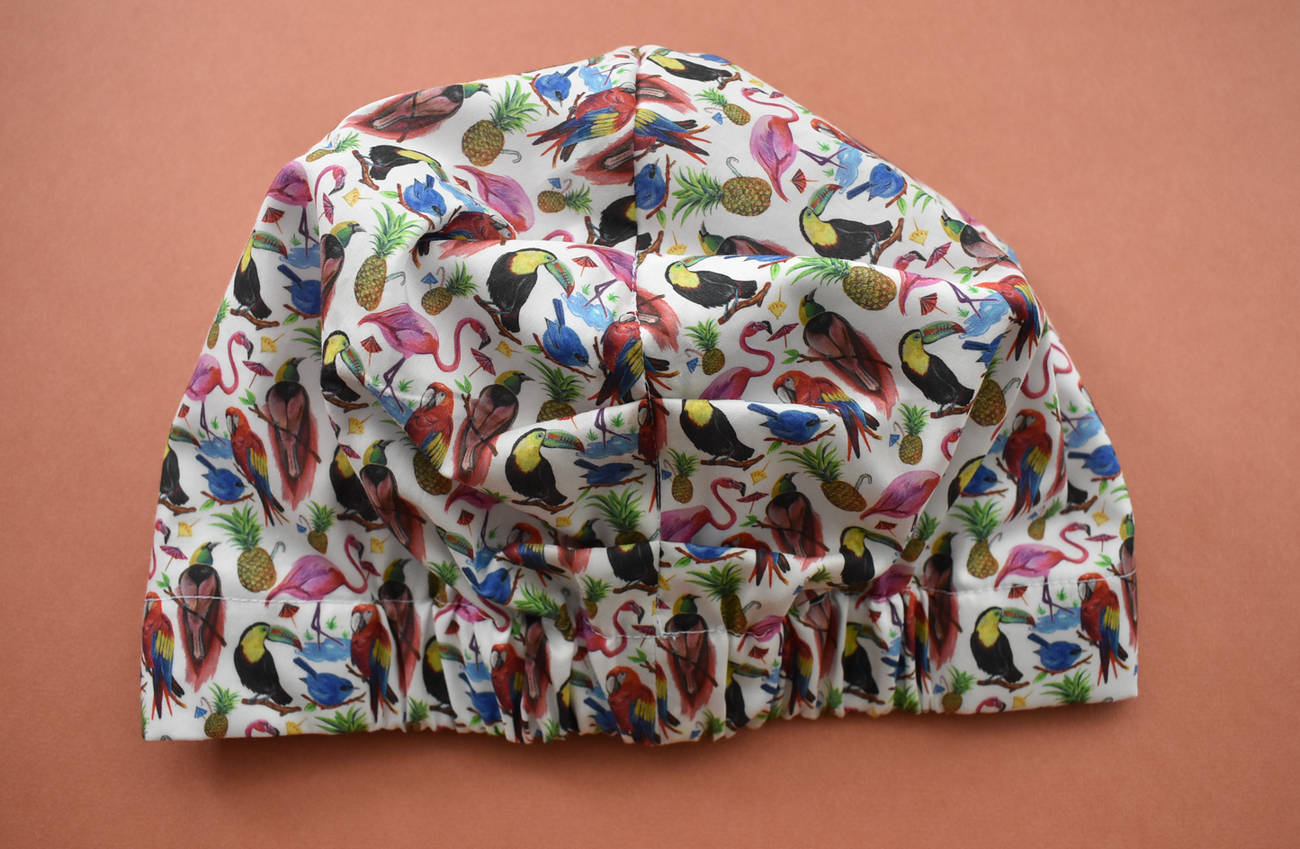 Ladies Turban Hat - Liberty of London Birds of Paradise - Silk & Lawn