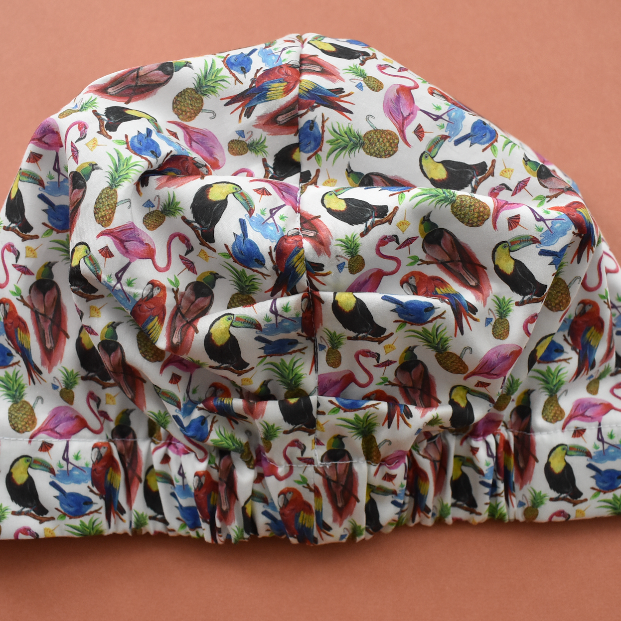 Ladies Turban Hat - Liberty of London Birds of Paradise - Silk & Lawn