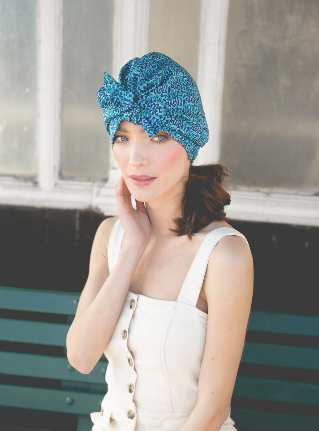 Ladies Turban Hat - Liberty of London Mayhaze