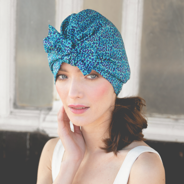 Ladies Turban Hat - Liberty of London Mayhaze