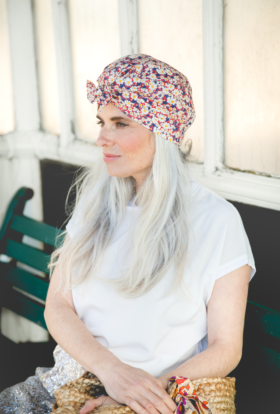 Ladies Turban Hat - Vintage Liberty of London Daisy