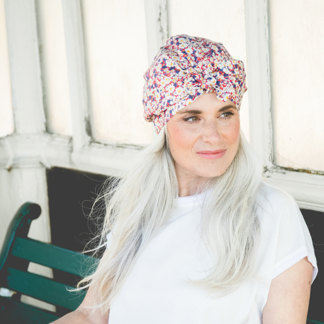 Ladies Turban Hat - Vintage Liberty of London Daisy