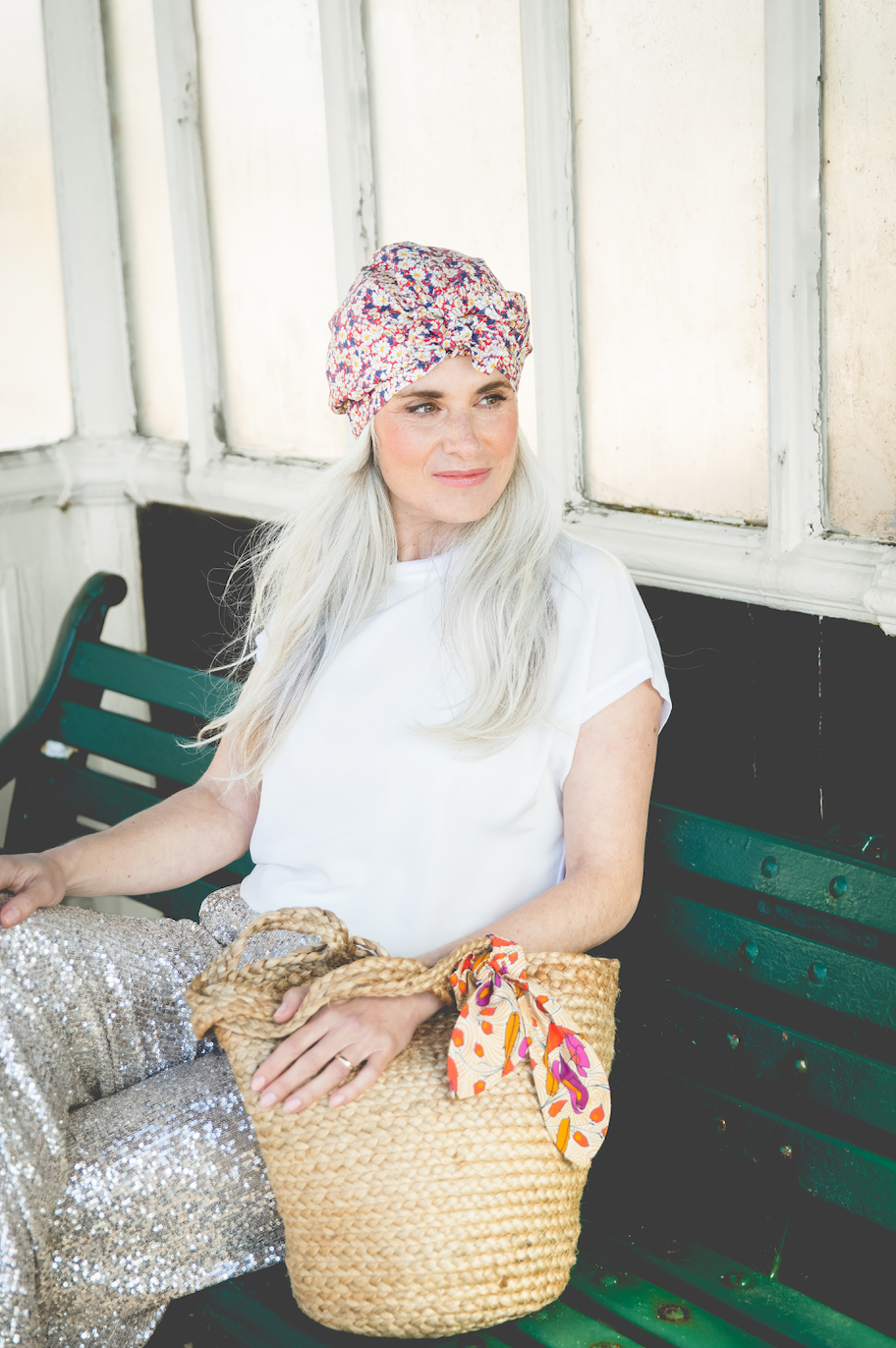 Ladies Turban Hat - Vintage Liberty of London Daisy