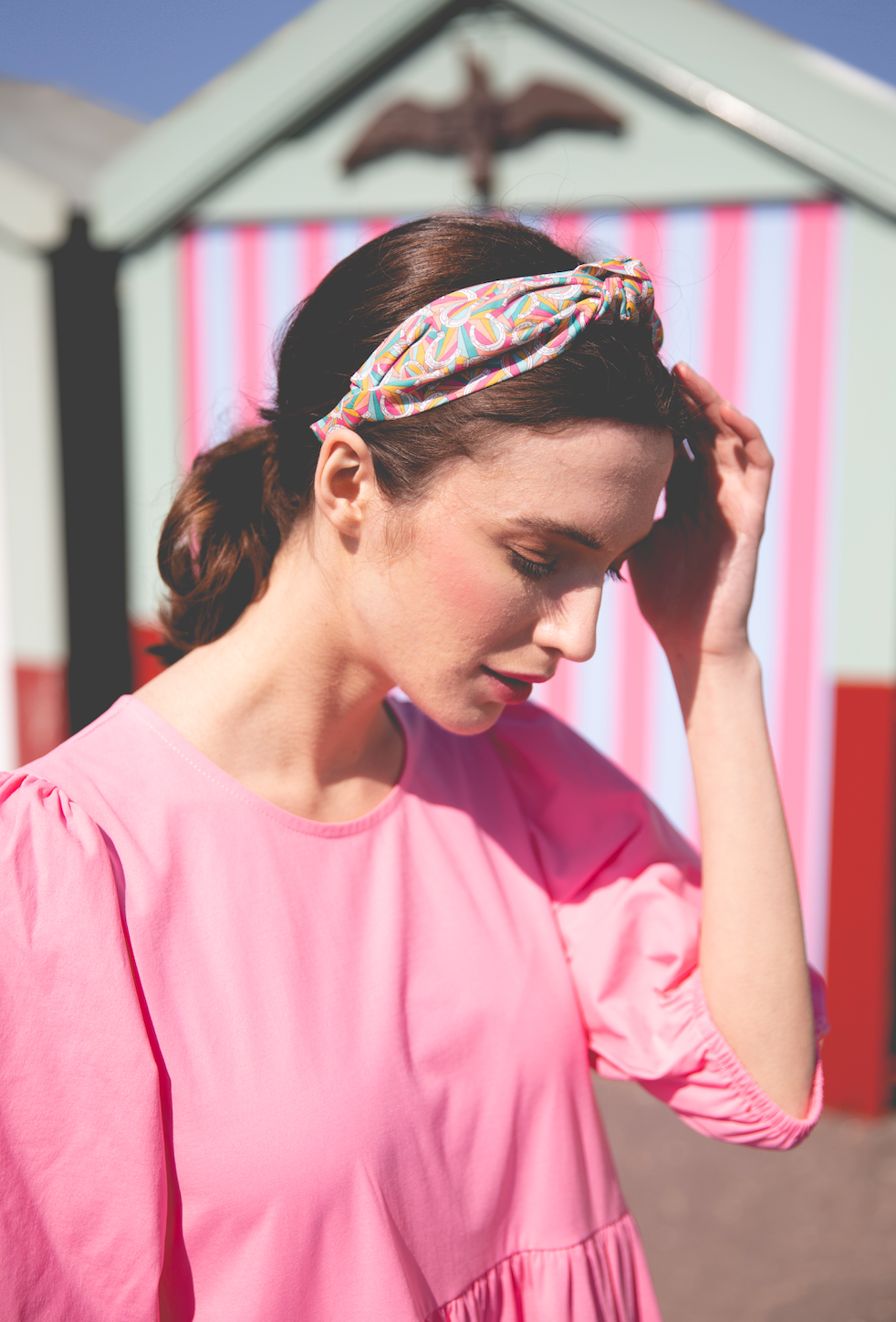 Ladies Knot Alice headband - Liberty of London Derby Day