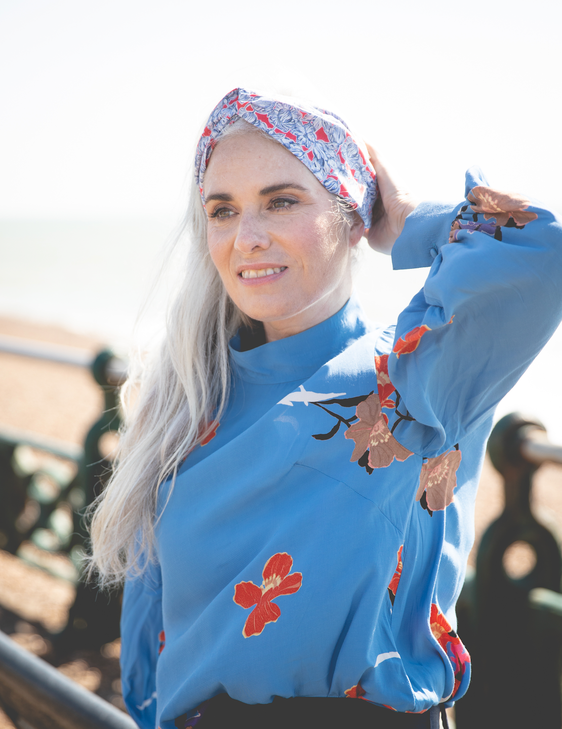 Ladies Twisted Turban Headband - Liberty of London Summer Matilda Tulip