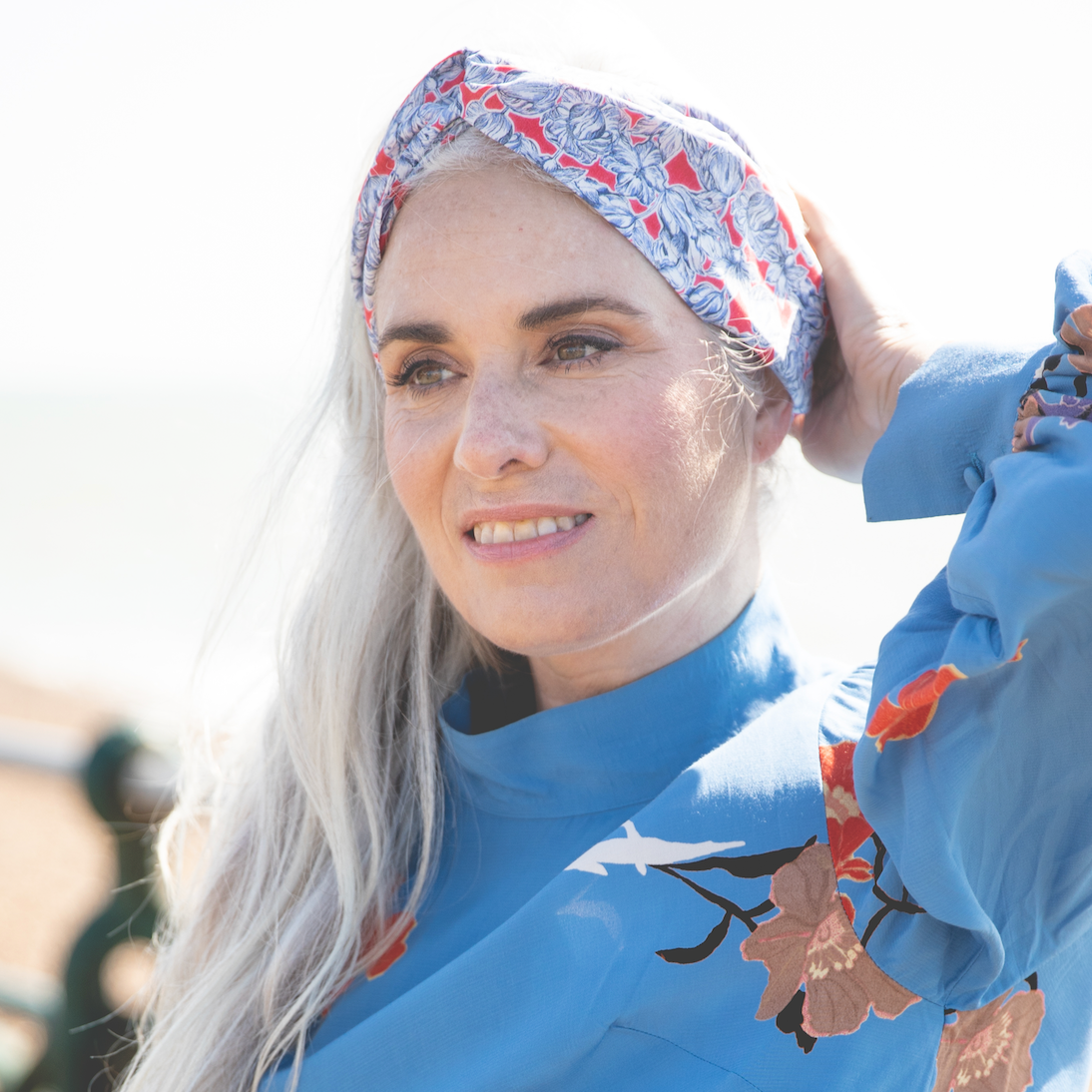 Ladies Twisted Turban Headband - Liberty of London Summer Matilda Tulip