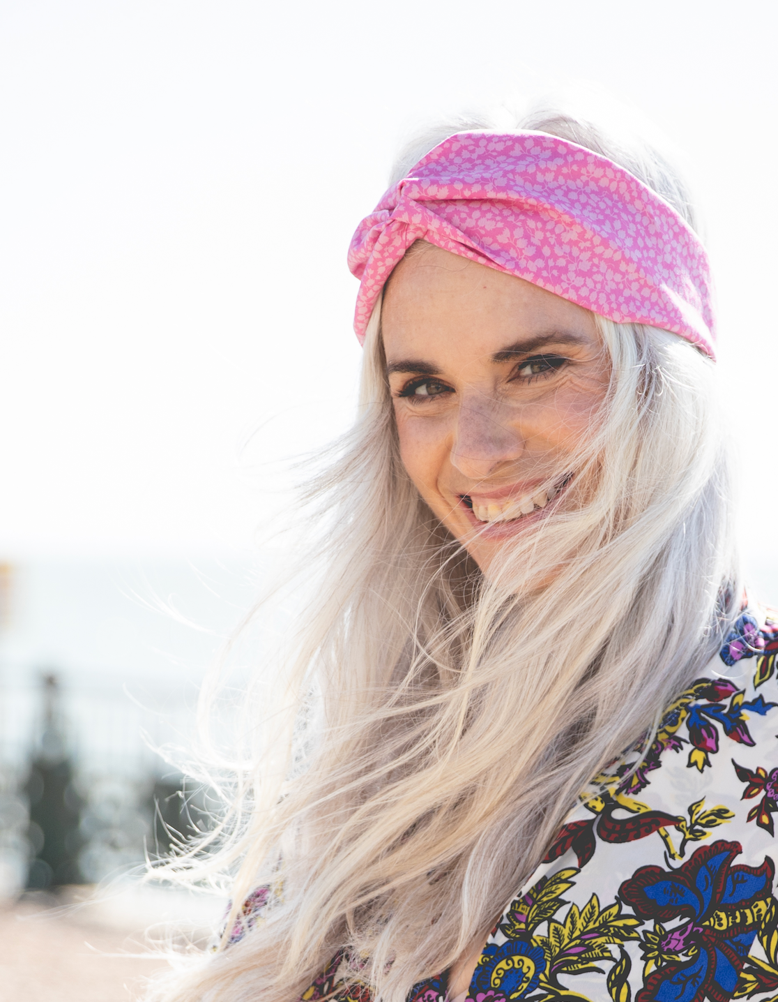 Ladies Twisted Turban Headband - Liberty of London Glenjade Pink