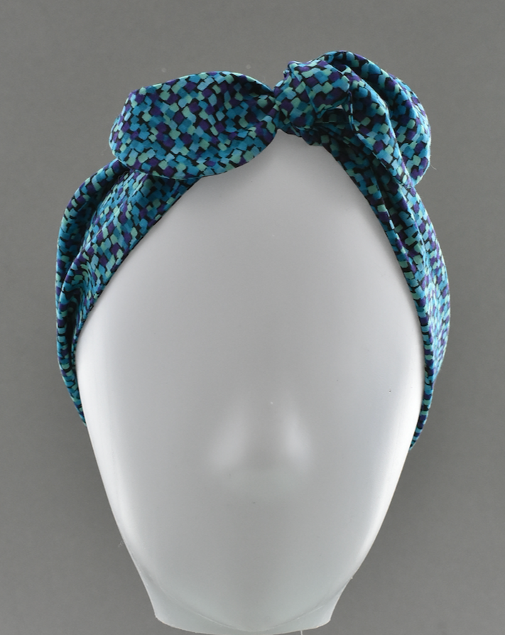 Ladies Knot hairband - Liberty of London Mayhaze Blue