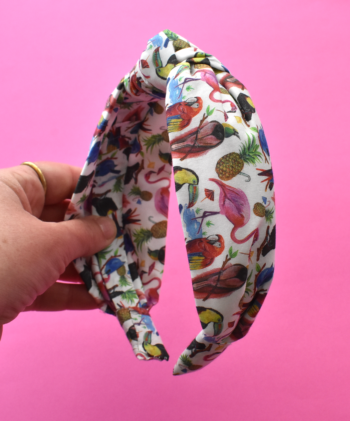 Ladies Knot Alice headband - Liberty of London Birds of Paradise