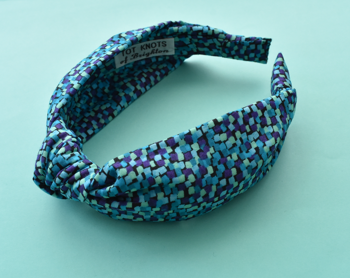 Ladies Knot Alice headband - Liberty of London Mayhaze Blue