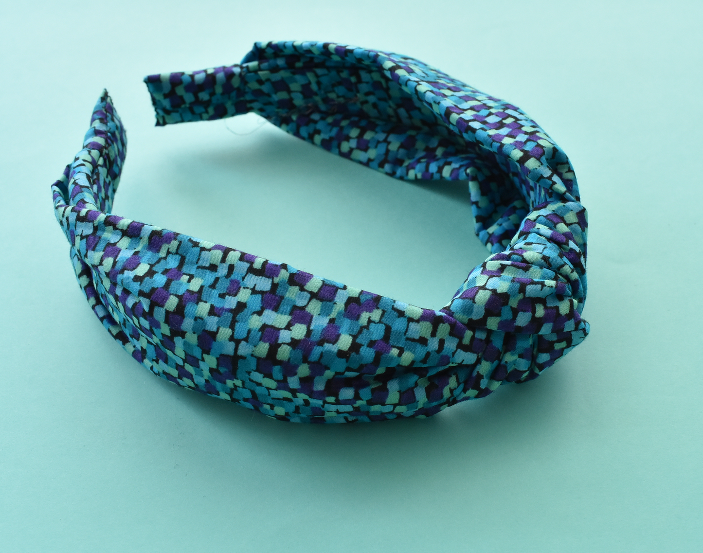Ladies Knot Alice headband - Liberty of London Mayhaze Blue