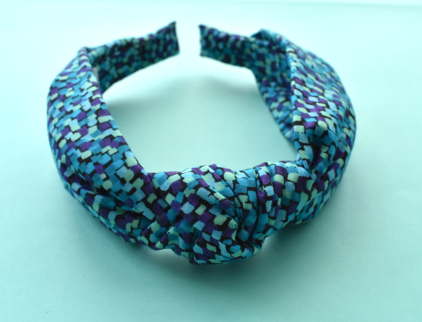Ladies Knot Alice headband - Liberty of London Mayhaze Blue