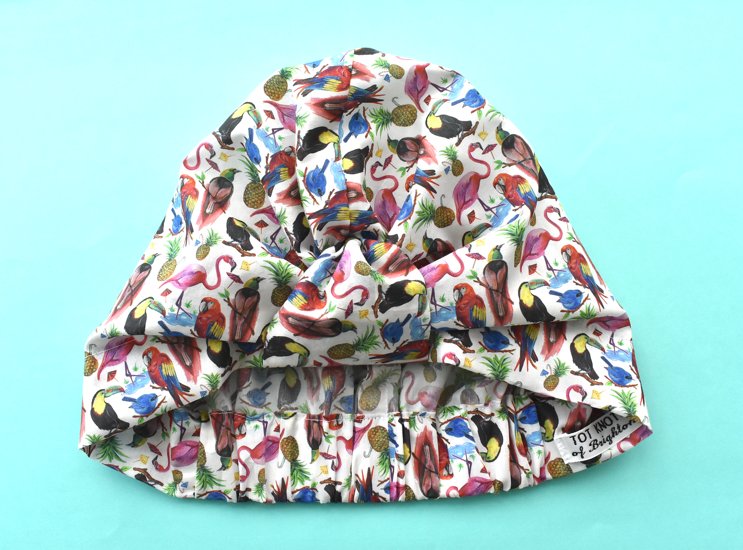 Salty Sea Knot - Swimming Cap Topper /Turban - Birds of Paradise
