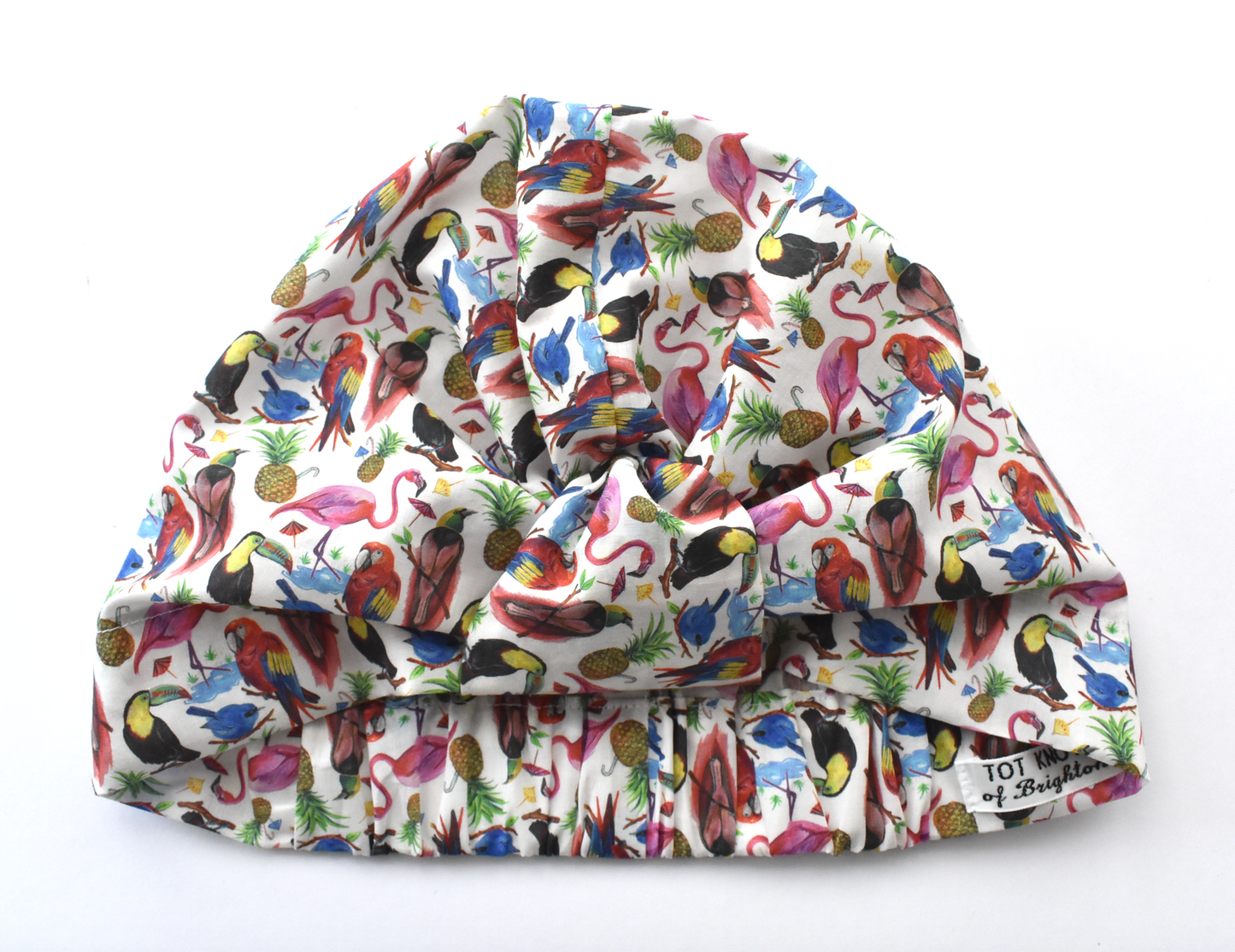 Salty Sea Knot - Swimming Cap Topper /Turban - Birds of Paradise