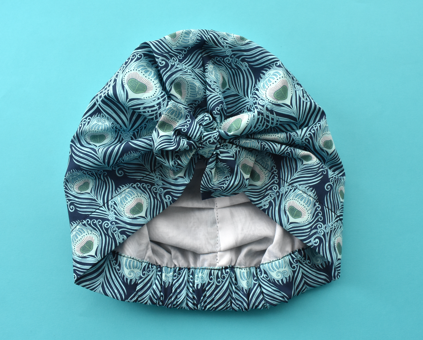 Little Land Girl Baby Hat - Liberty of London Caesar Peacock print - Limited Edition