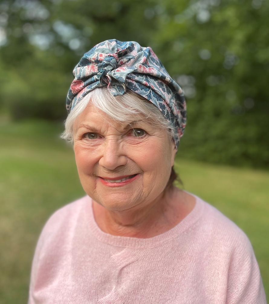Ladies Turban Hat - vintage Liberty of London Peonie print