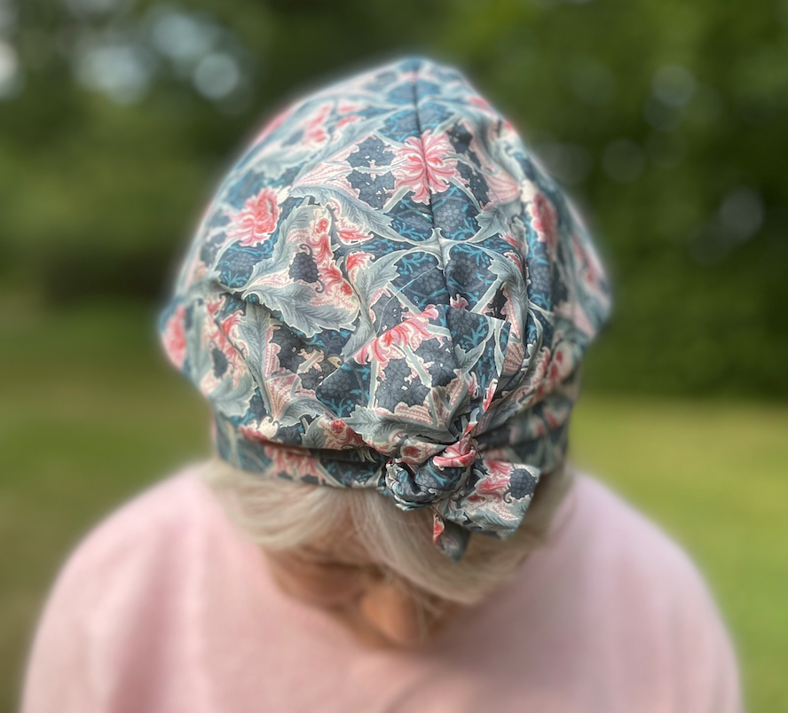 Ladies Turban Hat - vintage Liberty of London Peonie print