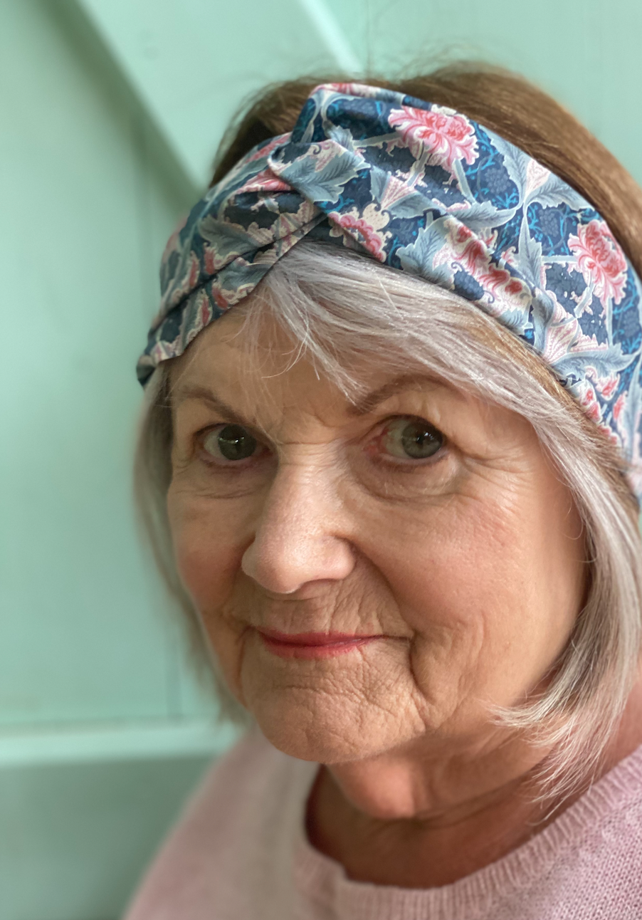 Twisted Turban Headband - Vintage Liberty of London Peonie