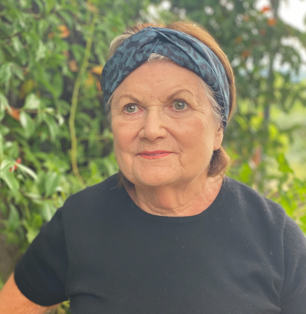Twisted Turban Headband - Liberty of London Blue Plastic Fantastic - Animal Print
