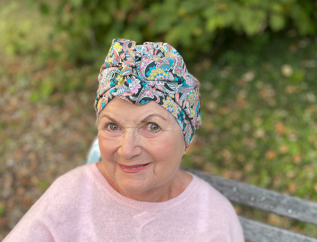 Ladies Turban Hat - Liberty of London Pink Pineapple Paisley