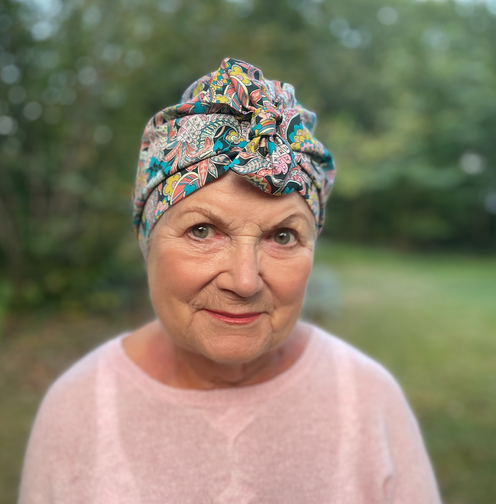 Ladies Turban Hat - Liberty of London Pink Pineapple Paisley