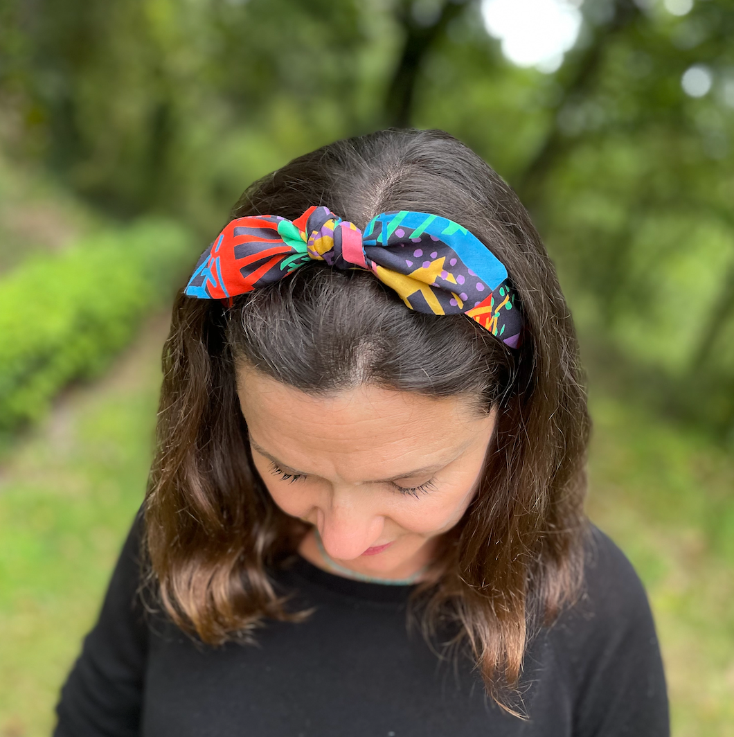 Ladies Knot Tie hairband - Liberty of London Memphis Trail