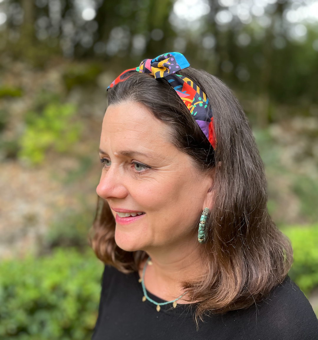 Ladies Knot Tie hairband - Liberty of London Memphis Trail