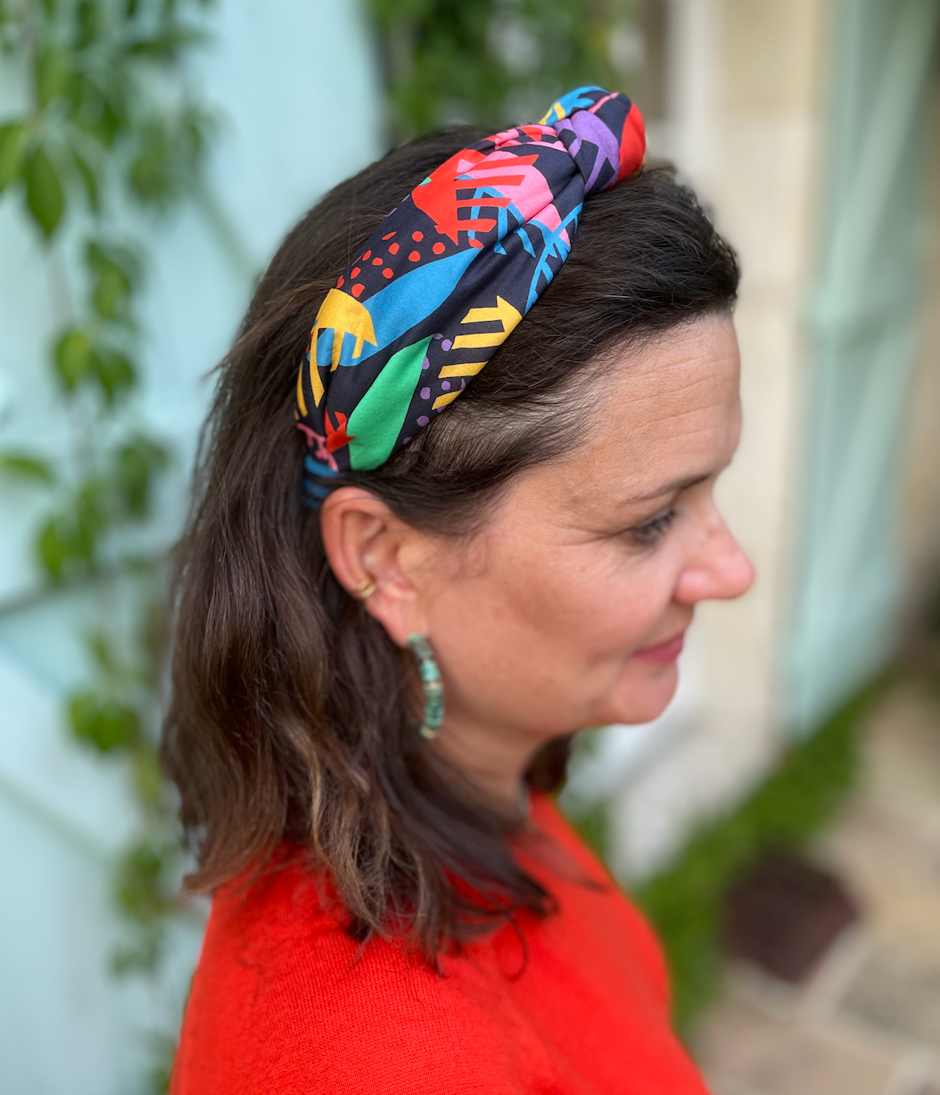 Ladies Knot Alice headband - Liberty of London Memphis Trail