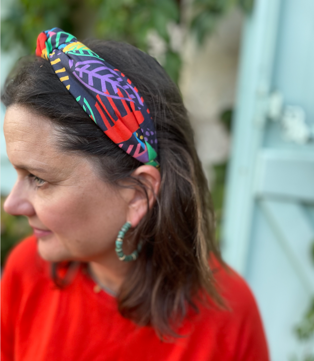 Ladies Knot Alice headband - Liberty of London Memphis Trail