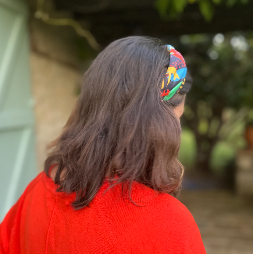 Ladies Knot Alice headband - Liberty of London Memphis Trail