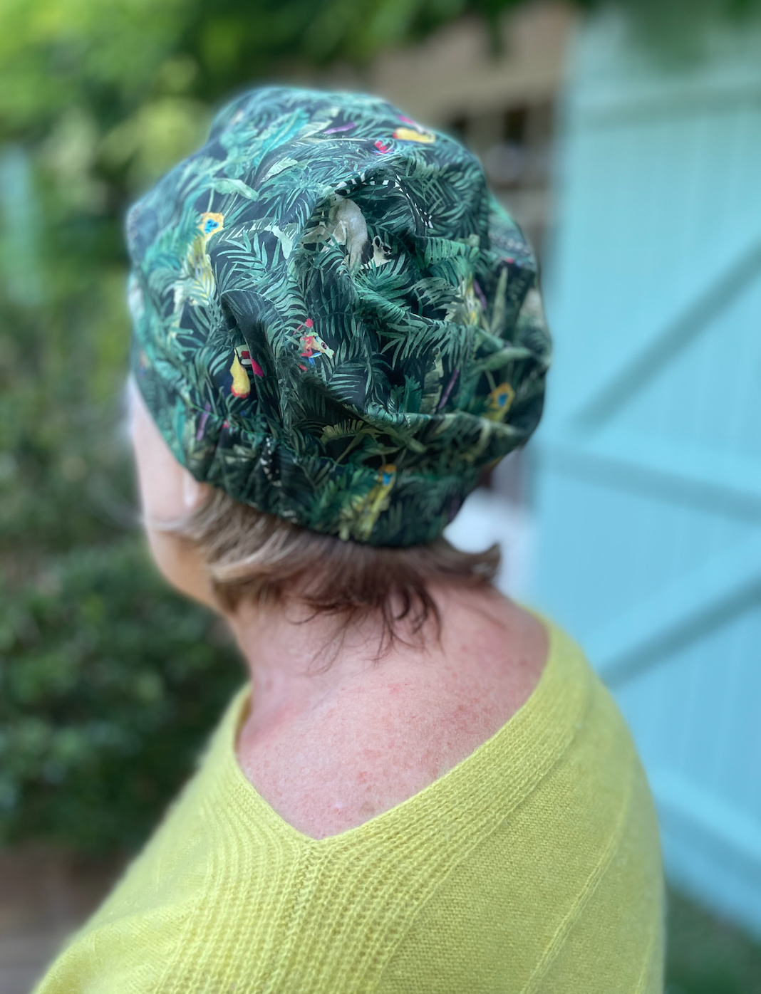 Ladies Turban Hat - Liberty of London Tou-Can Hide - Jungle Animal Print