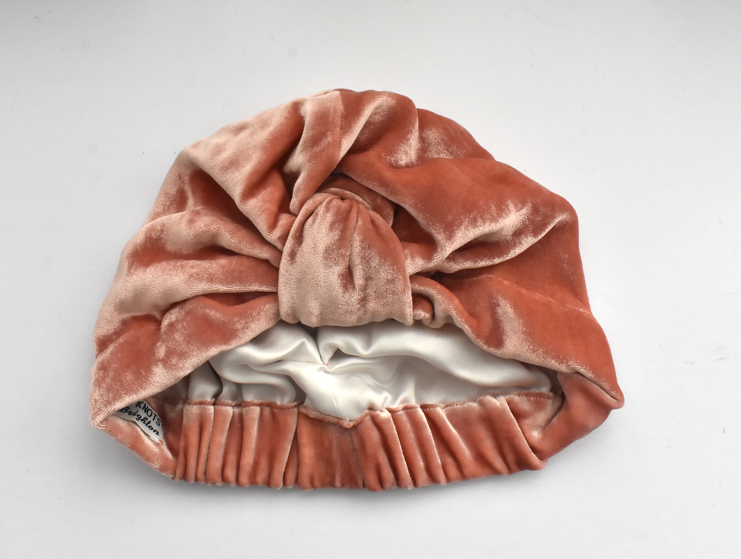 Luxury silk-velvet Turban & Head wrap - Dusty Pink