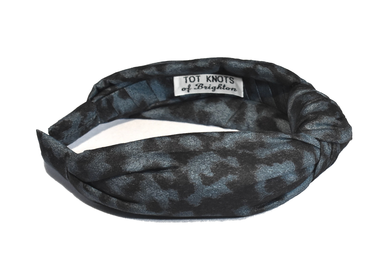 Kids Knot Alice band - Liberty of London Blue Animal Plastic Fantastic print
