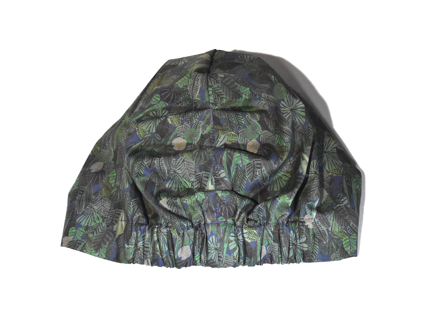 Little Land Girl Baby Hat - Liberty of London Chaparrel - Navy and Green Fern Print