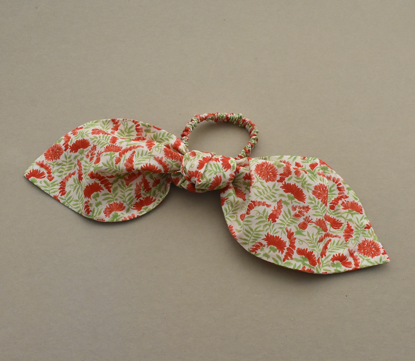 Scarf Tie Scrunchies - in Vintage Chrysanthemum Liberty of London print