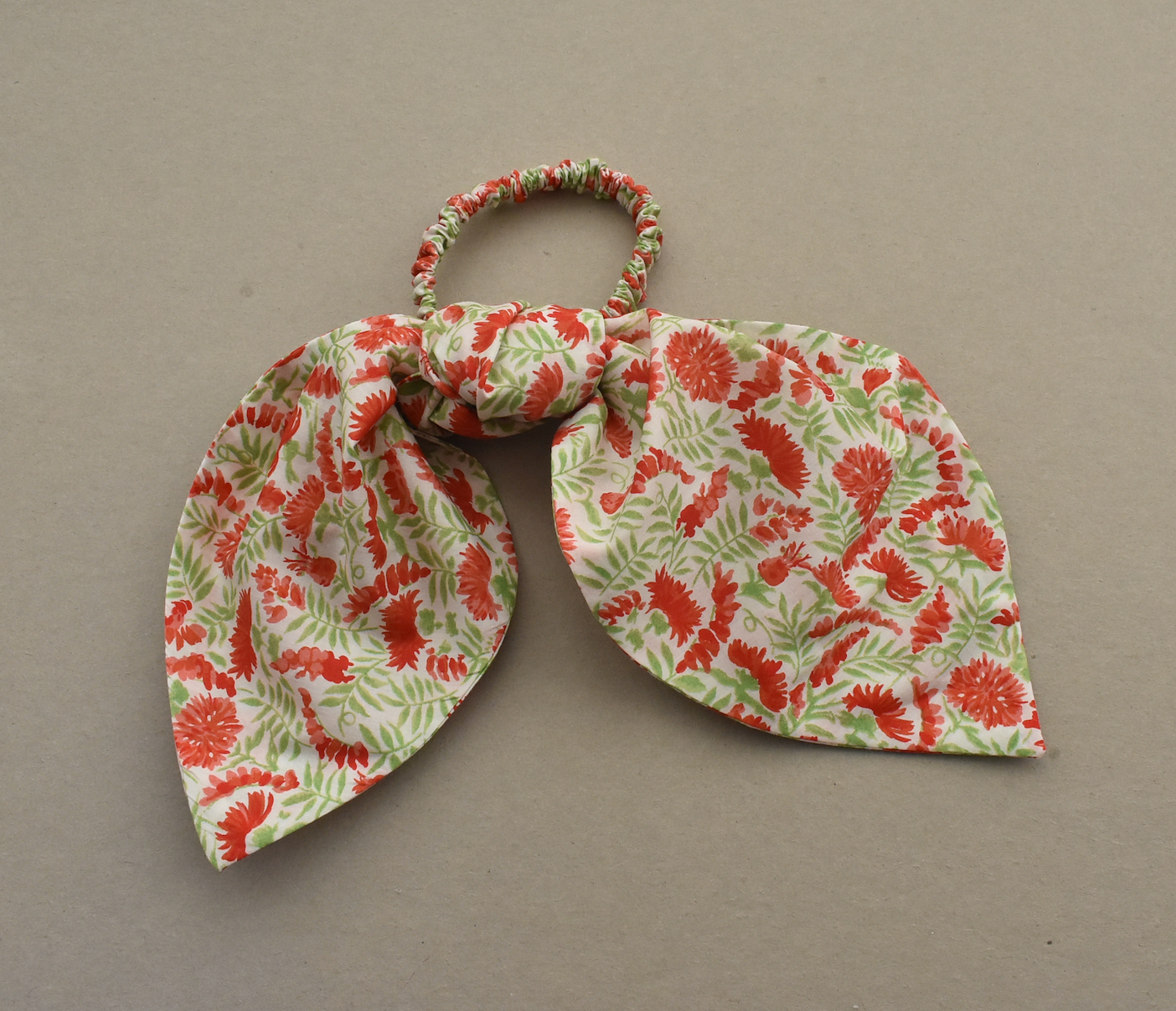 Scarf Tie Scrunchies - in Vintage Chrysanthemum Liberty of London print