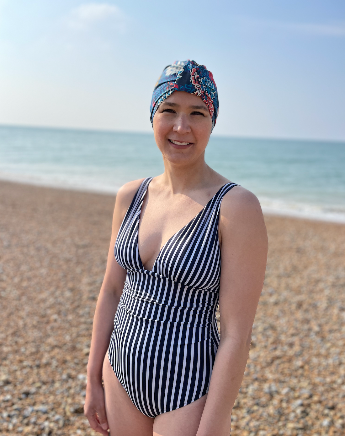 Salty Sea Knot - Swimming Cap Topper - Swim Turban - Vintage Meandering