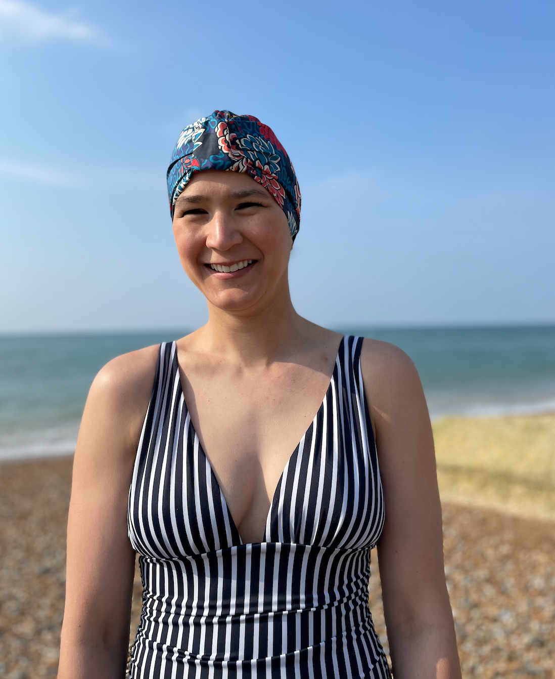 Salty Sea Knot - Swimming Cap Topper - Swim Turban - Vintage Meandering