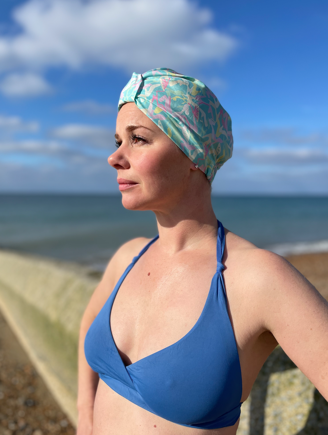 Salty Sea Knot - Swimming Cap Topper - Swim Turban - Clara Shoes