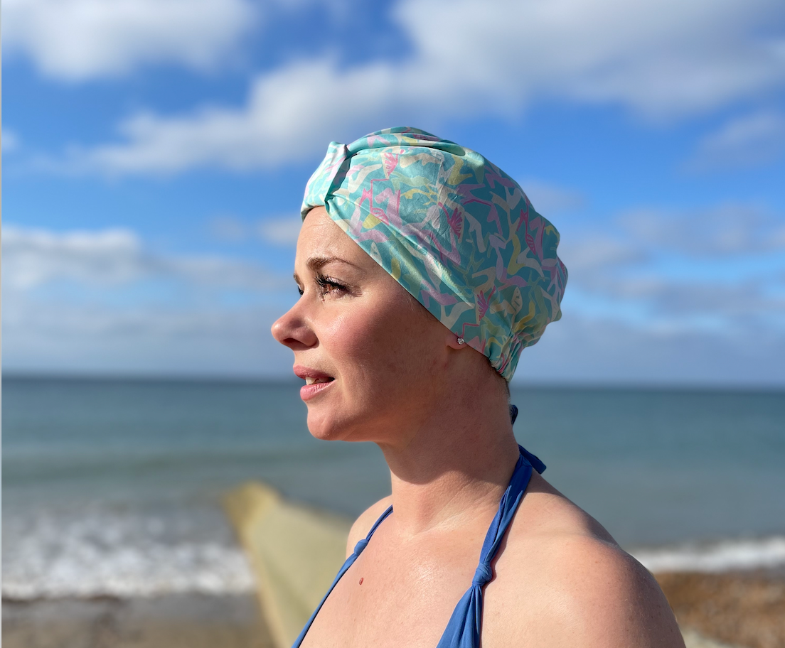 Salty Sea Knot - Swimming Cap Topper - Swim Turban - Clara Shoes