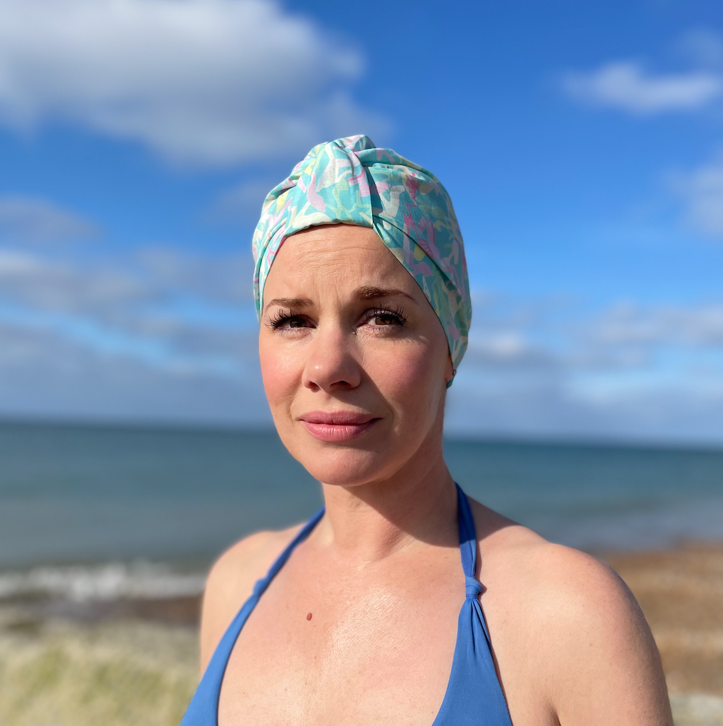 Salty Sea Knot - Swimming Cap Topper - Swim Turban - Clara Shoes